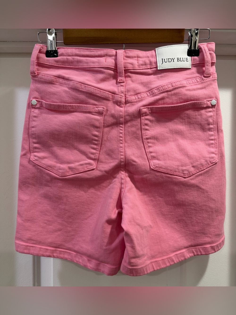 Judy Blue Pink Denim  Stretch Shorts Medium